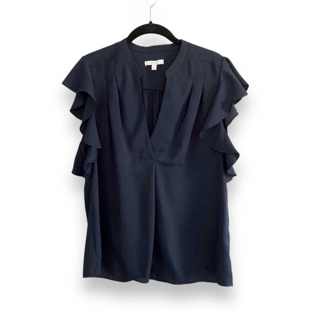 Joie Ruffle Short Sleeve Blouse
